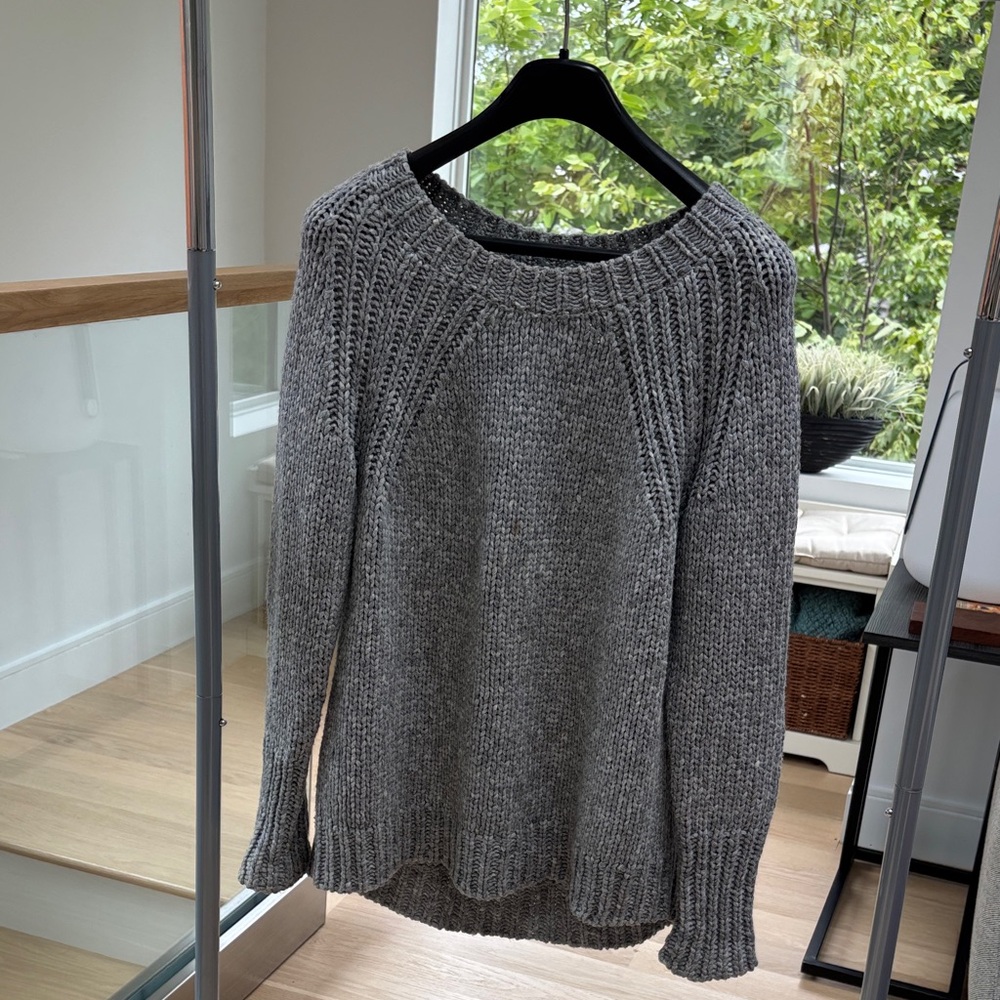 Ann Taylor Charcoal Knit Sweater